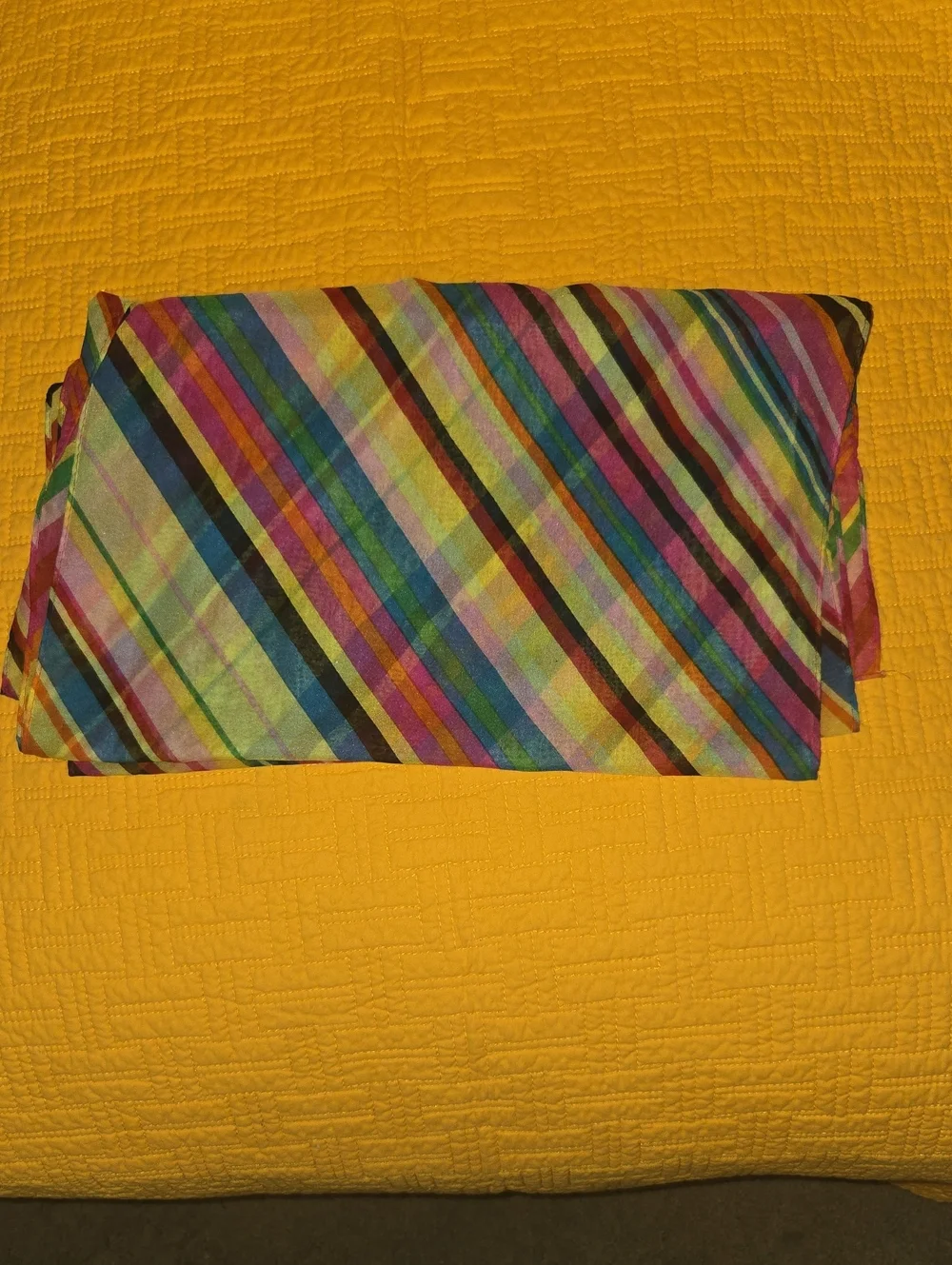Cejon Multicolor Diagonal Stripe Scarf